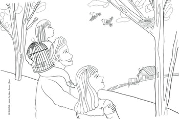 To paint and enjoy: Colorable sheets for the month of the book (download them in the description)