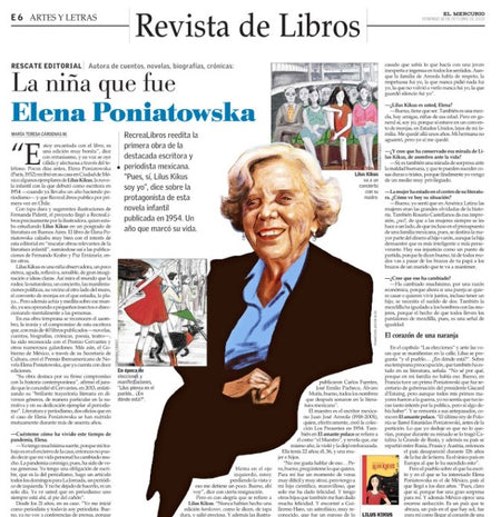 Entrevista a autora de Lilus Kikus en Revista de Libros