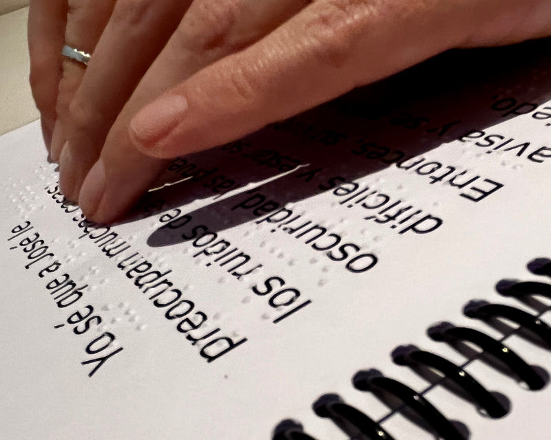 Recrea Libros publishes books in Braille for blind children.