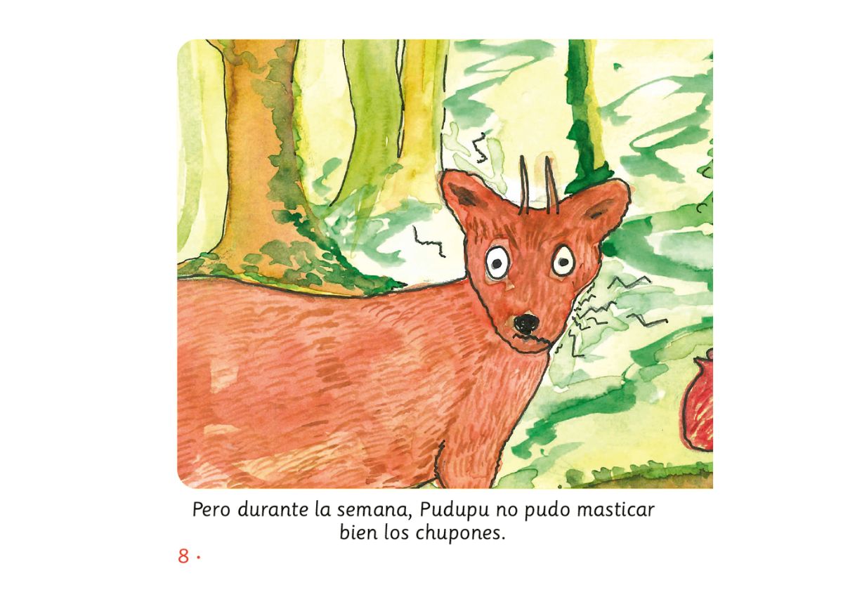 Pudupu, el pudú que no quería lavarse los dientes