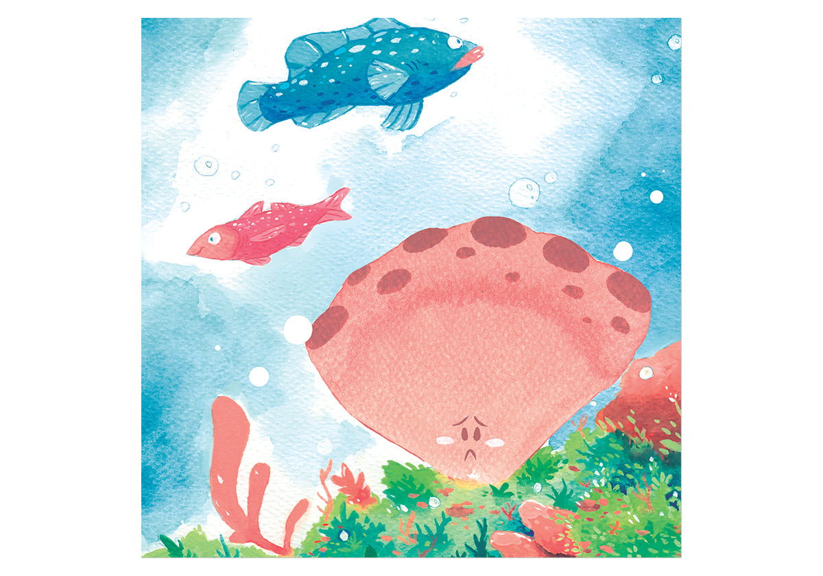 Un coral bajo el mar